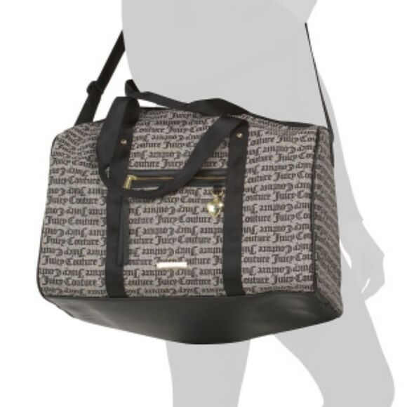 Juicy Couture Glitter Sport Logo Overnighter Bag - Picture 3 of 8
